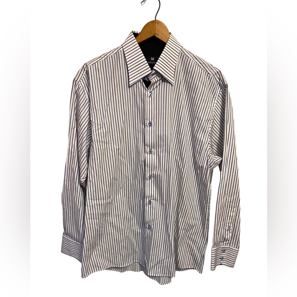 Marcello‎ Sport Men’s Long Sleeve Button Up Dress Shirt Size Large